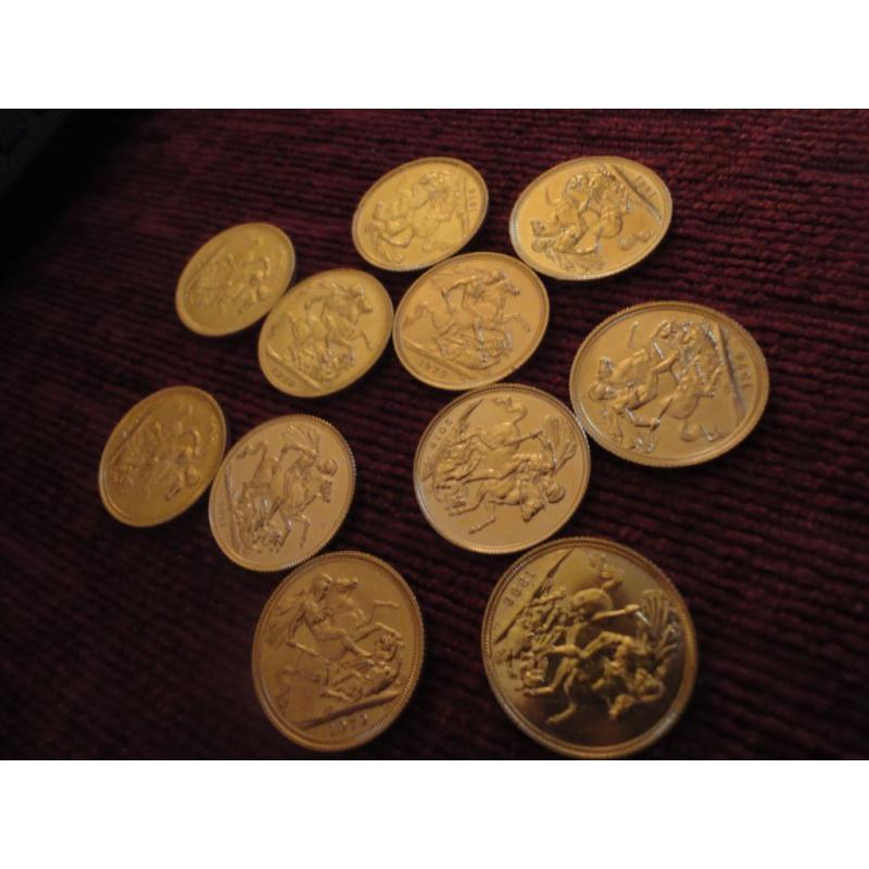 WANTED FOR MY COLLECTION ANY AMOUNT OF 9CTGOLD/18CT GOLD/22CT GOLD & SOVEREIGNS FOR INSTANT CASH