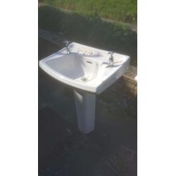 Free Standing Basin with taps