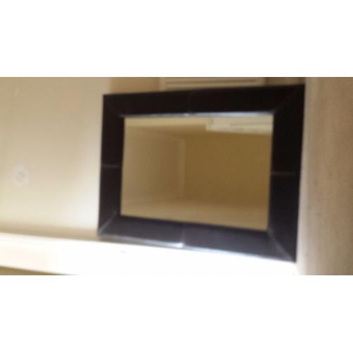 Brown Leather Framed Mirror