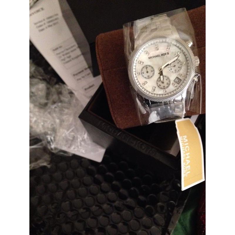 Michael Kors Watch silver Boxed With Receipt Unisex