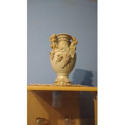 Antique mirror with vase