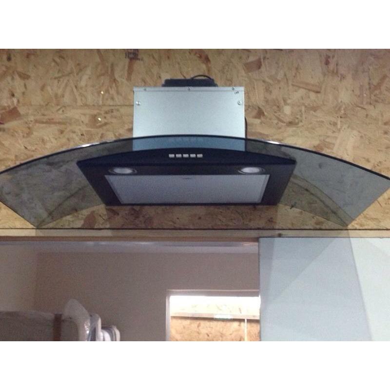 Graded belling 90cm glass cooker hood