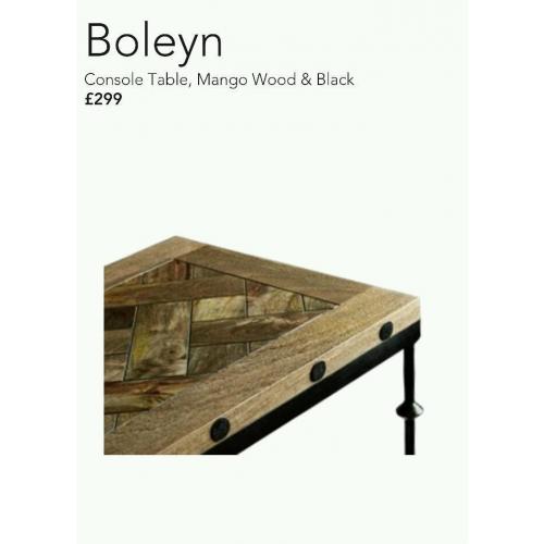 Console table mango wood & iron