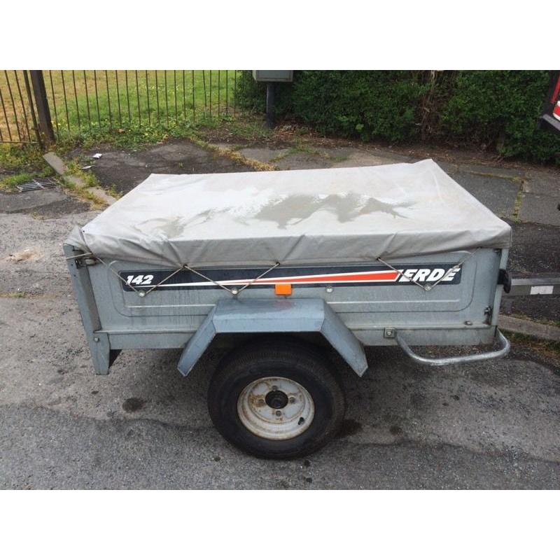 Erde 142 tipper trailer vgc