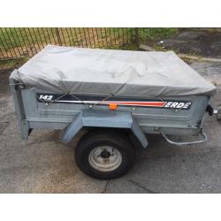 Erde 142 tipper trailer vgc