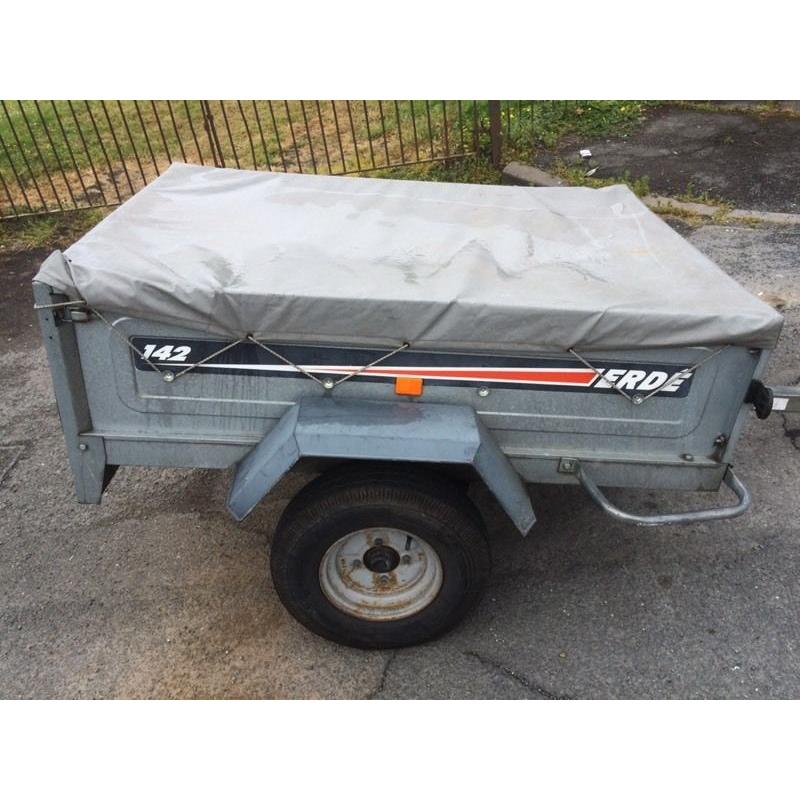 Erde 142 tipper trailer vgc