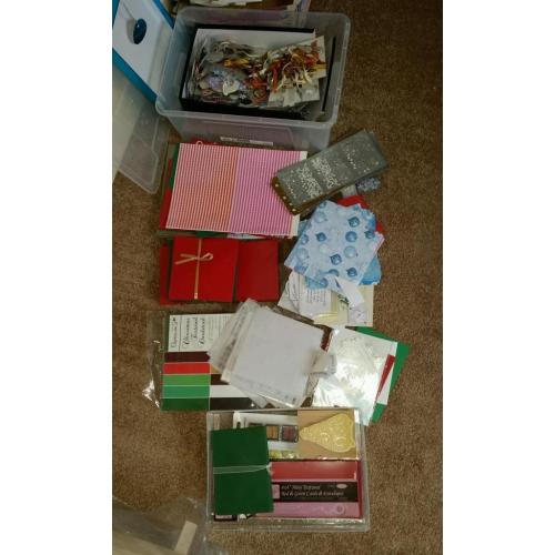 Huge selection of Christmas card making items