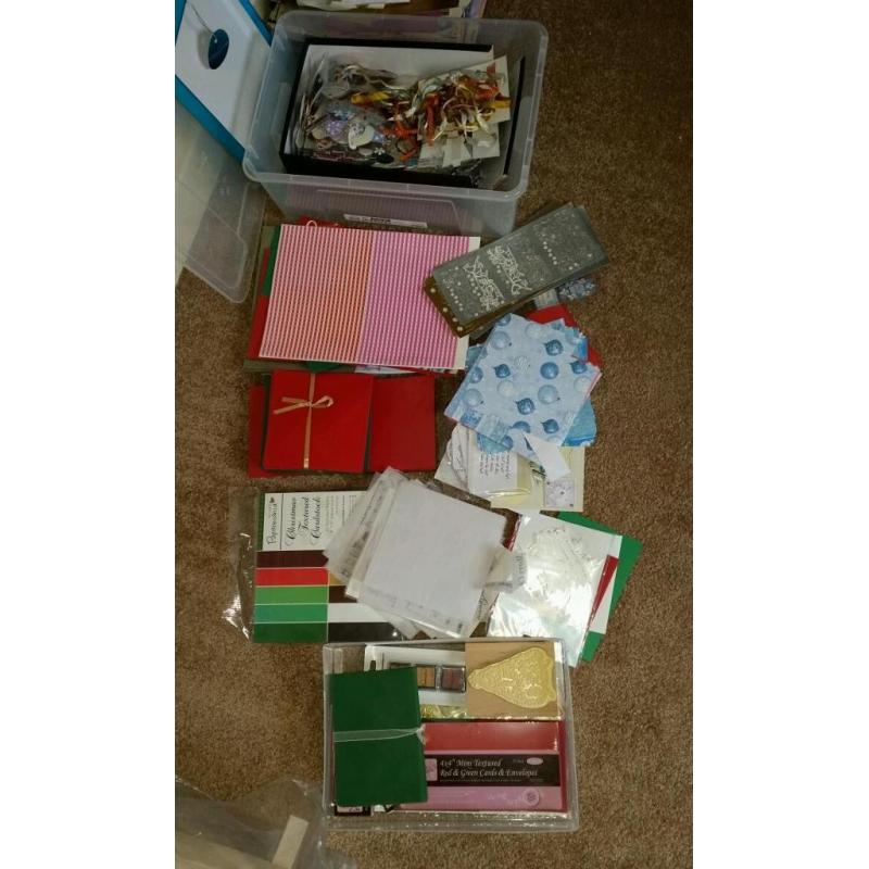 Huge selection of Christmas card making items