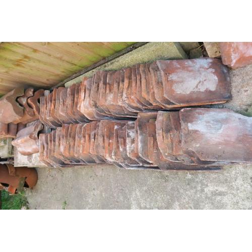 150 reclaimed handmade red Norfolk pantiles - antique roof tiles