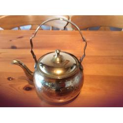 Antique solid brass kettle