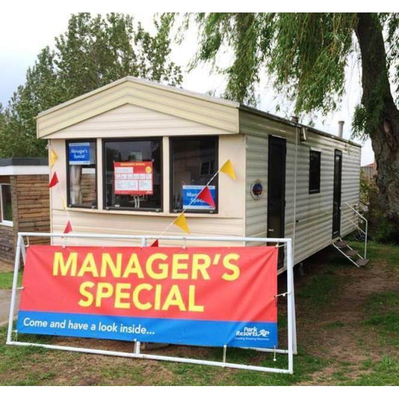 CHEAP STARTER 2 BED STATIC CARAVAN FOR SALE IN NORTH NORFOLK INCLUDES 2016 SITE FEES Near Holt