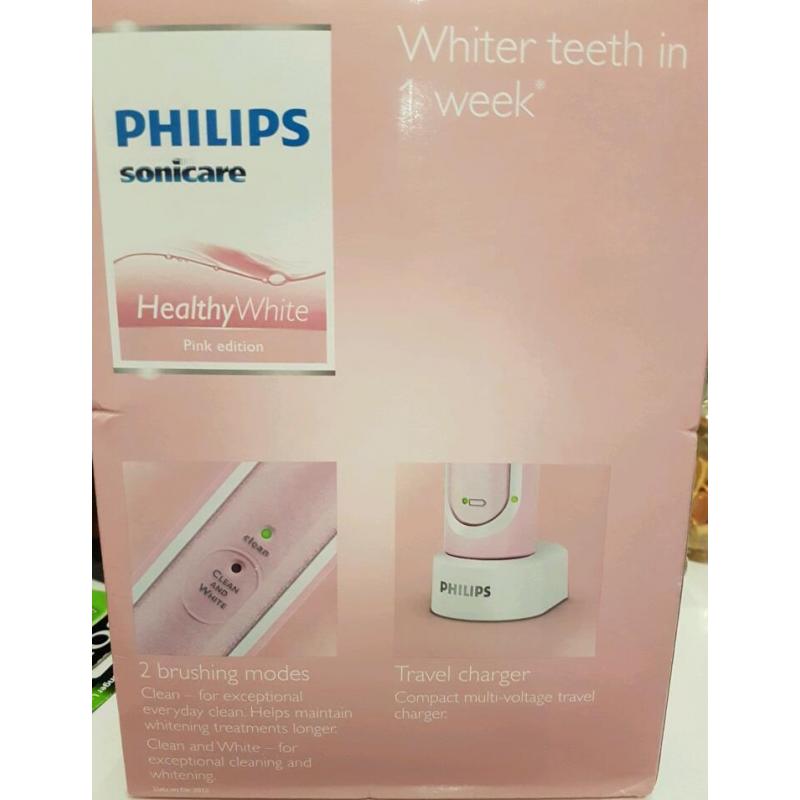 Phillips electric toothbrush (pink edition)