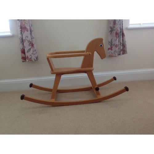 Wooden rocking horse/chair