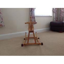 Wooden rocking horse/chair