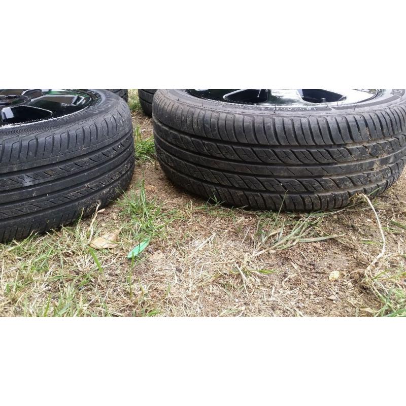 15 inch Vauxhall corsa sxi alloys with tyres 4 stud 4 × 100