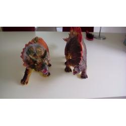 Large toy dinosaurs