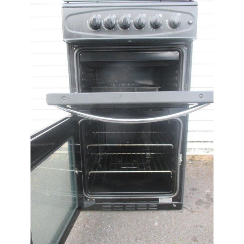 Belling Double Oven Gas Cooker Black Full Working Order