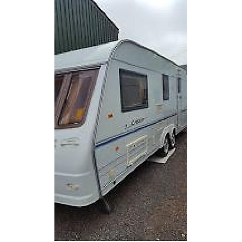 2001 Coachman Laser 590/4 Twin Axle Caravan excellent condition for year.