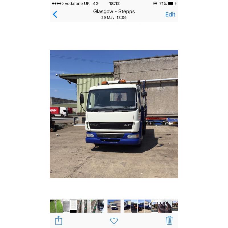 Daf 7.5 ton tipper