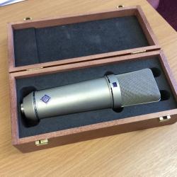 Neumann U87ai Consender mic - Grey Nickel Version - Brilliant Mic with Wooden Case