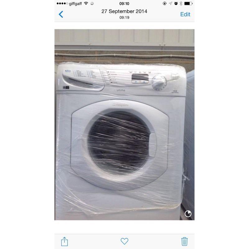 Hotpoint 8kg washing machine delivered and fitted