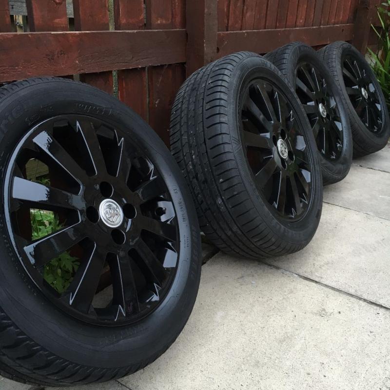 VAUXHALL "16 ALLOY WHEELS GLOSS BLACK, ****CORSA, ASTRA, 4X100 FITMENT****