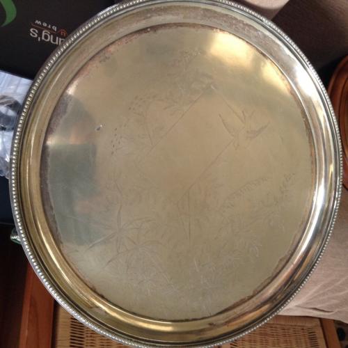 Silver plated tray
