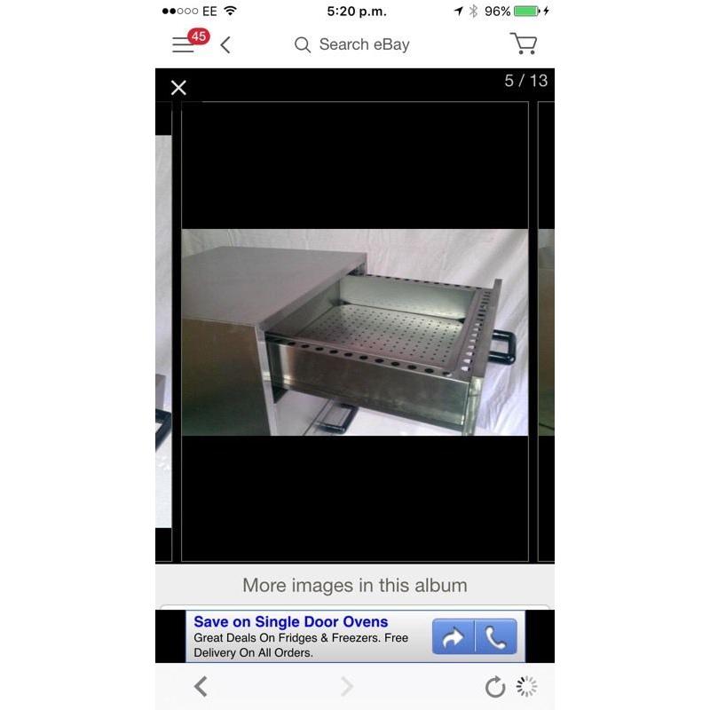 Bun Warmer, peri peri chicken/ food Warner, drawer cabinet