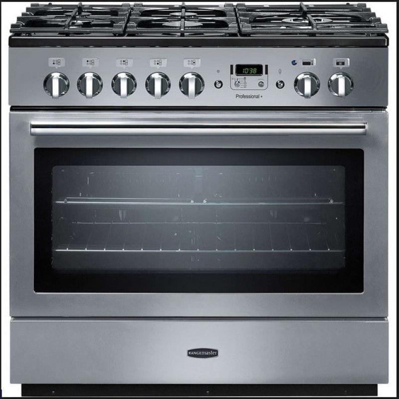 Rangemaster,Professional FX90 Duel Fuel Cooker in Stainless Steel Ex Display