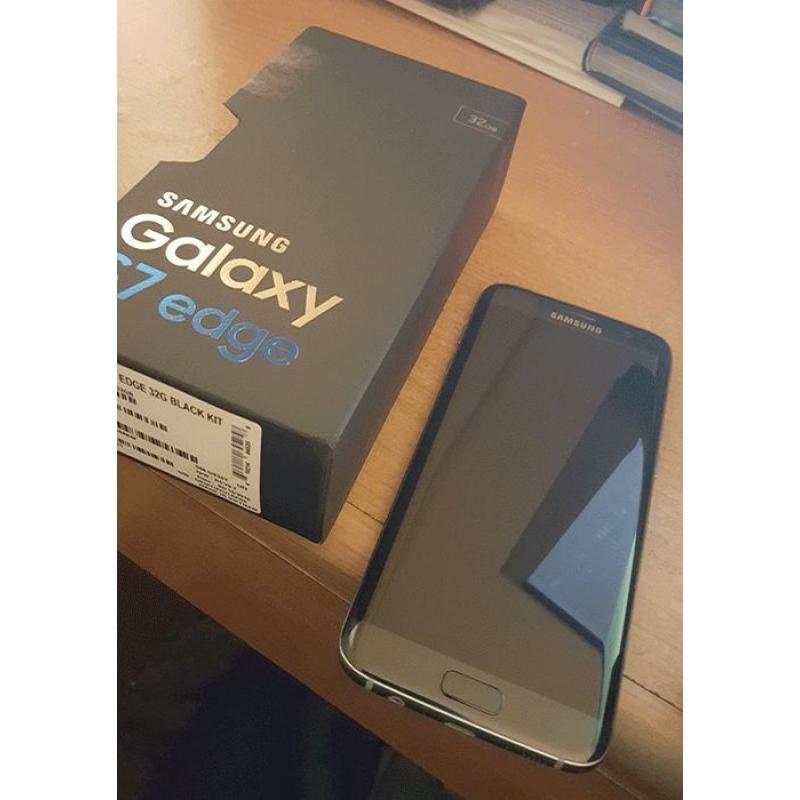 SAMSUNG GALAXY S7 EDGE 32GB BLACK (FACTORY UNLOCKED) UK MODEL BRAND NEW BOXED & WARRANTY