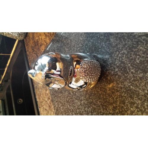 silver sparkly owl