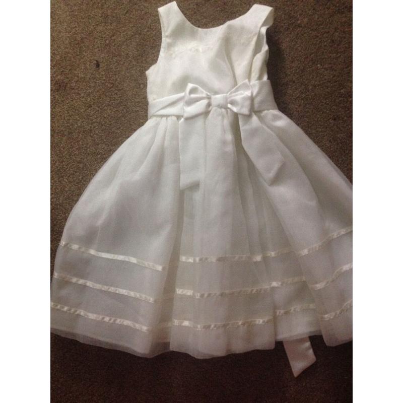 Pierce Fionda cream/Ivory child's bridesmaid dress