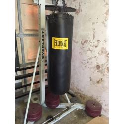 EVERLAST PUNCH BAG AND SPEED BAG BALL STAND!!