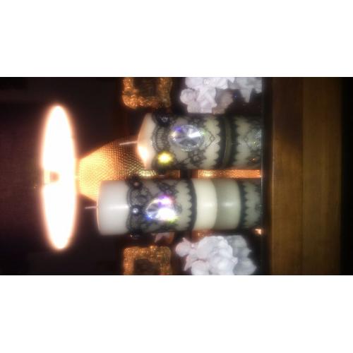 Pair of Home made Candles