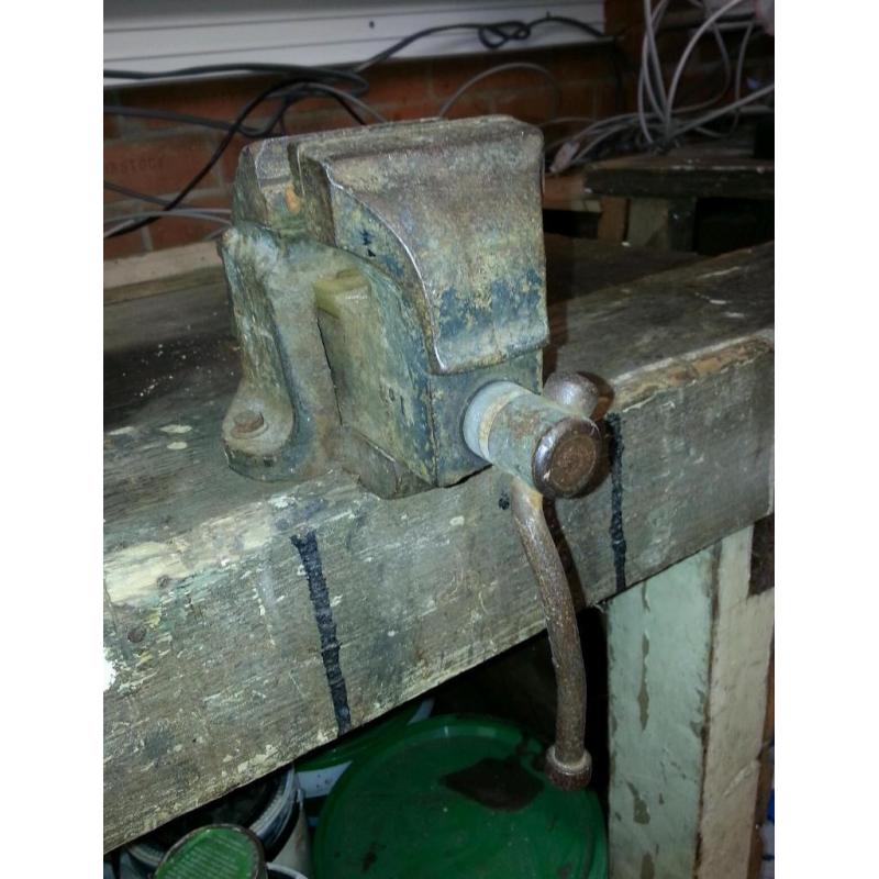 Old But Sturdy Garage Work Bench