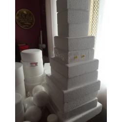 Polystyrene cake dummies