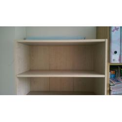 Two pine effect bookcases FREE