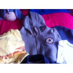 Boys 10-12 and 12-13 shorts t-shirts and track top/sleeveless hoodies