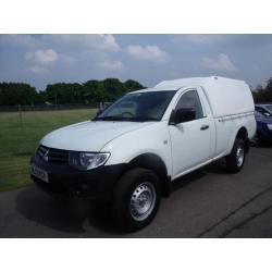 MITSUBISHI L200 DI-D 4X4 4WORK S-C, White, Manual, Diesel, 2013 TRUCKMAN TOP