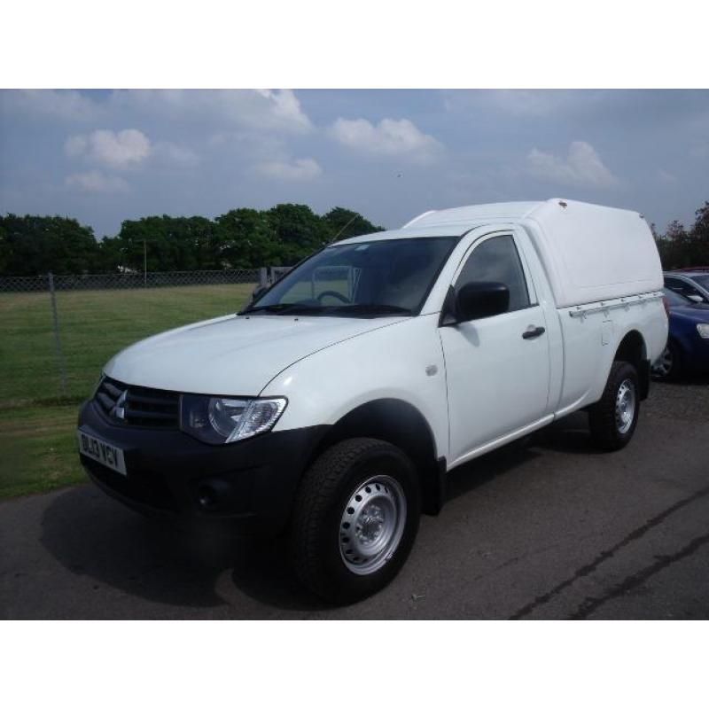MITSUBISHI L200 DI-D 4X4 4WORK S-C, White, Manual, Diesel, 2013 TRUCKMAN TOP