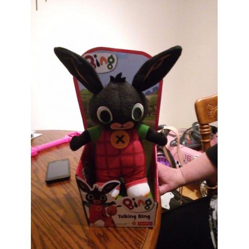 Talking Bing bunny still in box
