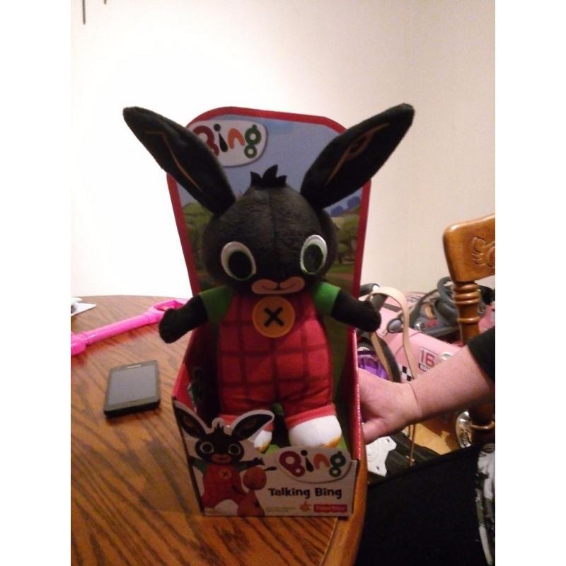 Talking Bing bunny still in box