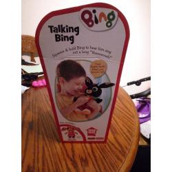 Talking Bing bunny still in box