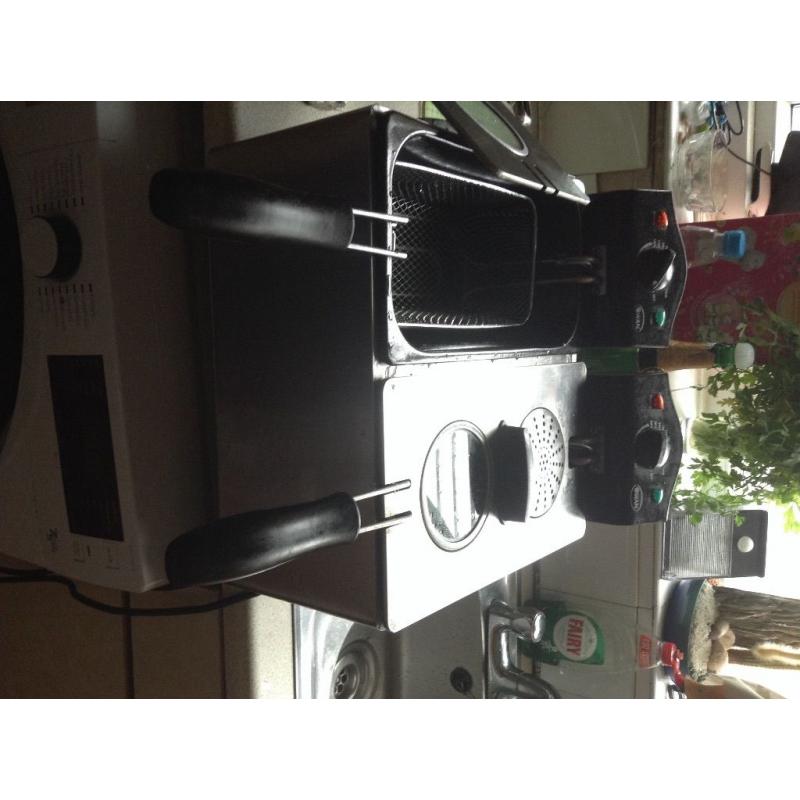 Swan dual fryer
