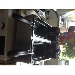 Swan dual fryer