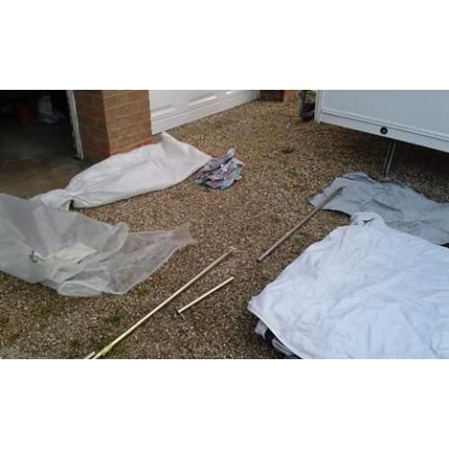 Caravan Awning for sale. Full length Frittiders Acrylic Awning. 7.60 a length