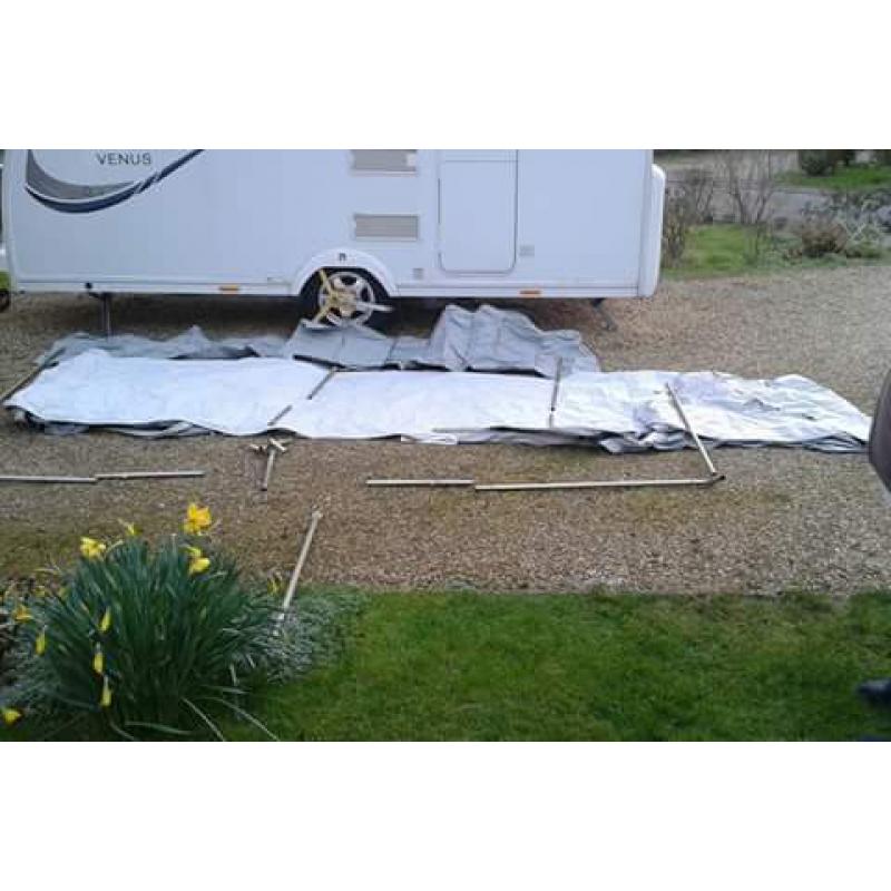 Caravan Awning for sale. Full length Frittiders Acrylic Awning. 7.60 a length