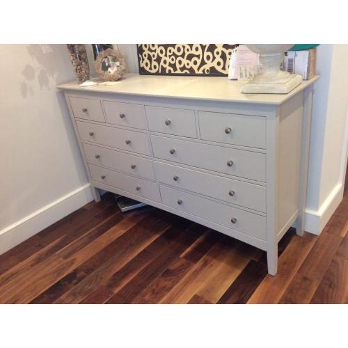 marks Hastings range 10 dr chest. Farrow &Ball Bone painted.