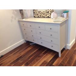 marks Hastings range 10 dr chest. Farrow &Ball Bone painted.