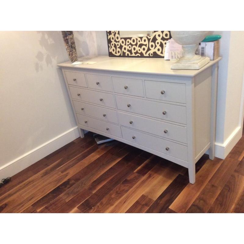 marks Hastings range 10 dr chest. Farrow &Ball Bone painted.